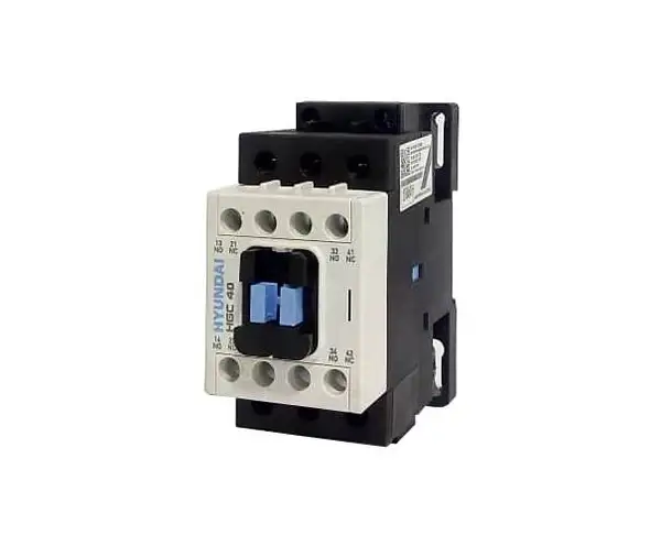 کنتاکتور هیوندای کره اصلی 40  آمپر، مدل HGC40 بوبین 220 ولت توان 18.5KW قیمت به روز