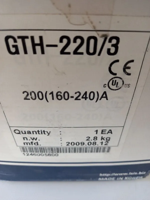 بی متال بیمتال رله حرارتی ال اس LS کره رنج 160 الی 240 آمپر gallery2