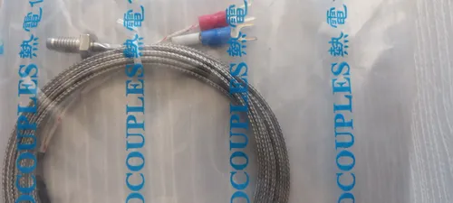 ترموکوپل با پراب 1 یک سانتی ترموکپل ، سنسور دما سیمی شیلدار نوع K