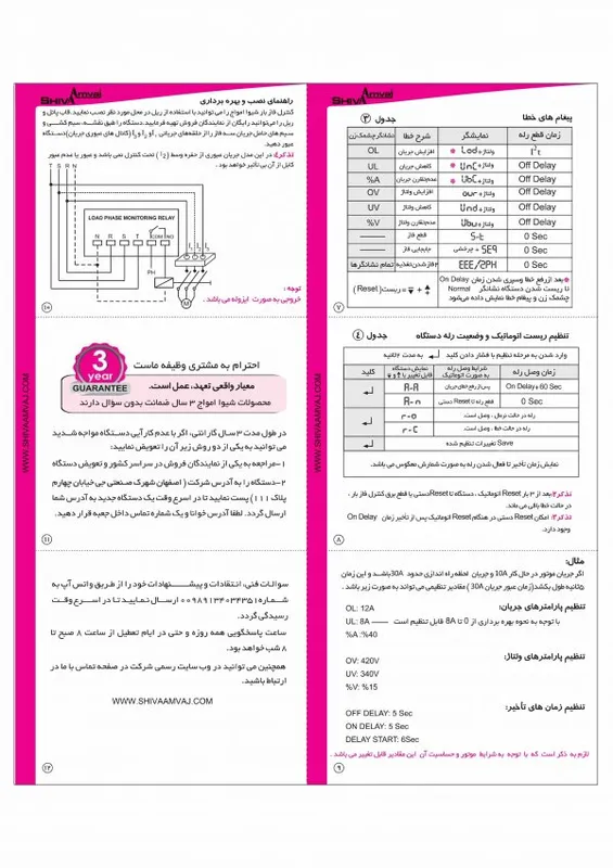 کنترل فاز بار شیوا امواج 1 الی 15 آمپر مدل LPF-15A gallery2