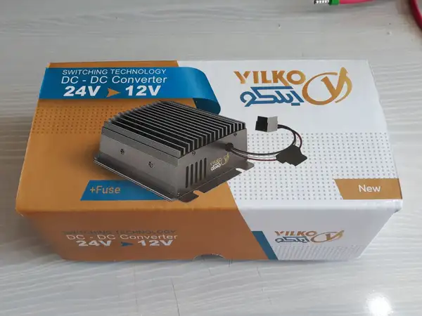 مبدل تبدیل کانورتر کاهنده 24 به 12 ولت 20 آمپر DC به DC  برند ایلکو آبی رنگ