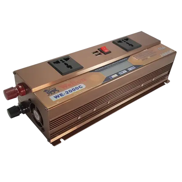 منبع تغذیه برق اضطراری 12 به 220 ups ویلیون 2000 اینورتر  شارژر welion با شارژر 10 آمپر مدل WE-2000c