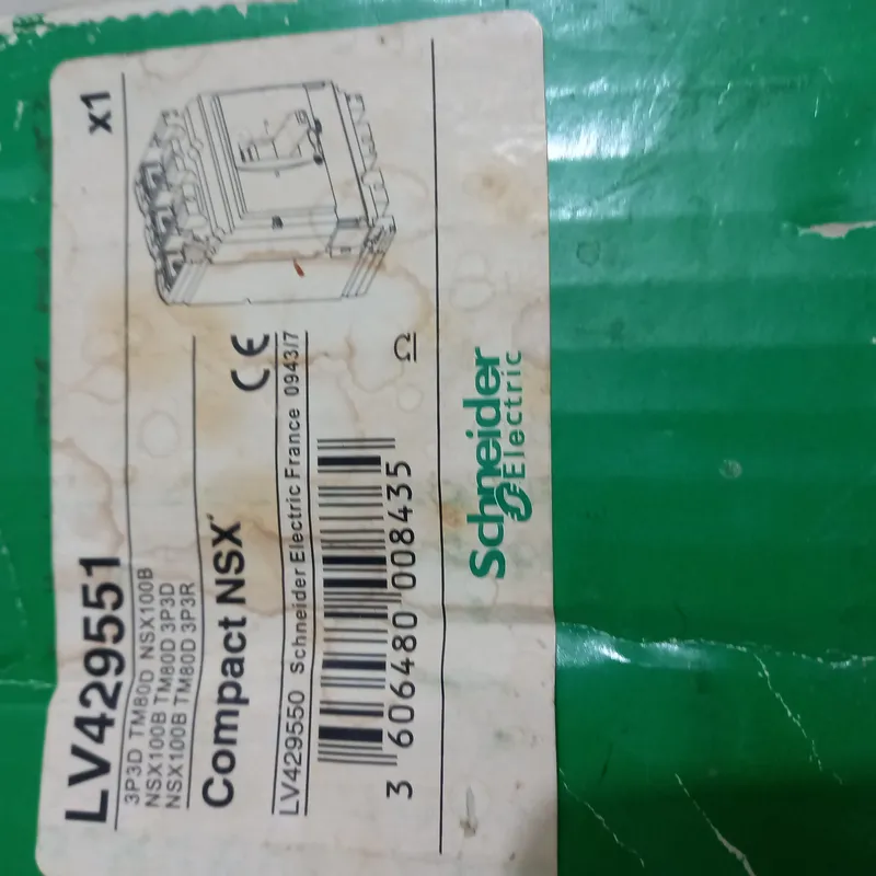 کلید اتوماتیک سه پل قابل تنظیم حرارتی 100 آمپر اشنایدر فرانسه مدل NSX 100B تنظیم حرارتی طبق عکس gallery6