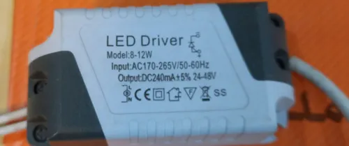 درایور ال ای دی led ولتاژ 24 الی 48 ولت قابدار فیش گرد